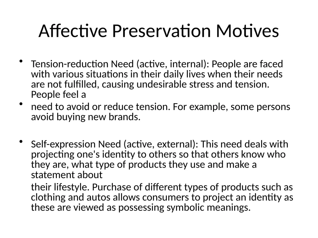 Unit III IMBA 6 Sem Consumer Motivation Scholars - slide 19 of 75