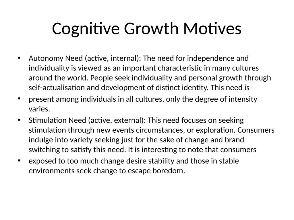 Unit III IMBA 6 Sem Consumer Motivation Scholars - slide 17 of 75