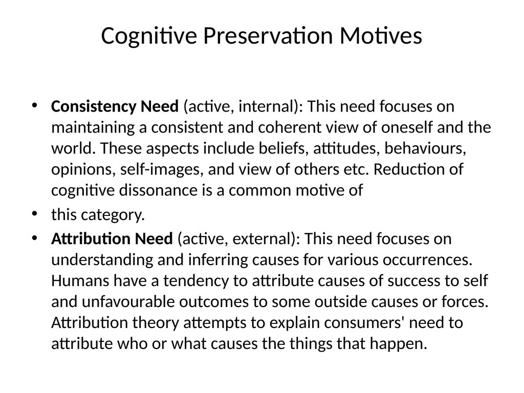 Unit III IMBA 6 Sem Consumer Motivation Scholars - slide 15 of 75