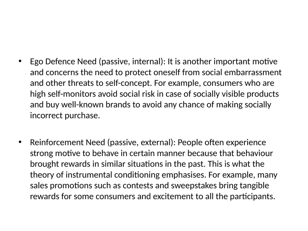 Unit III IMBA 6 Sem Consumer Motivation Scholars - slide 20 of 75