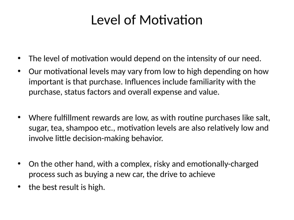Unit III IMBA 6 Sem Consumer Motivation Scholars - slide 3 of 75