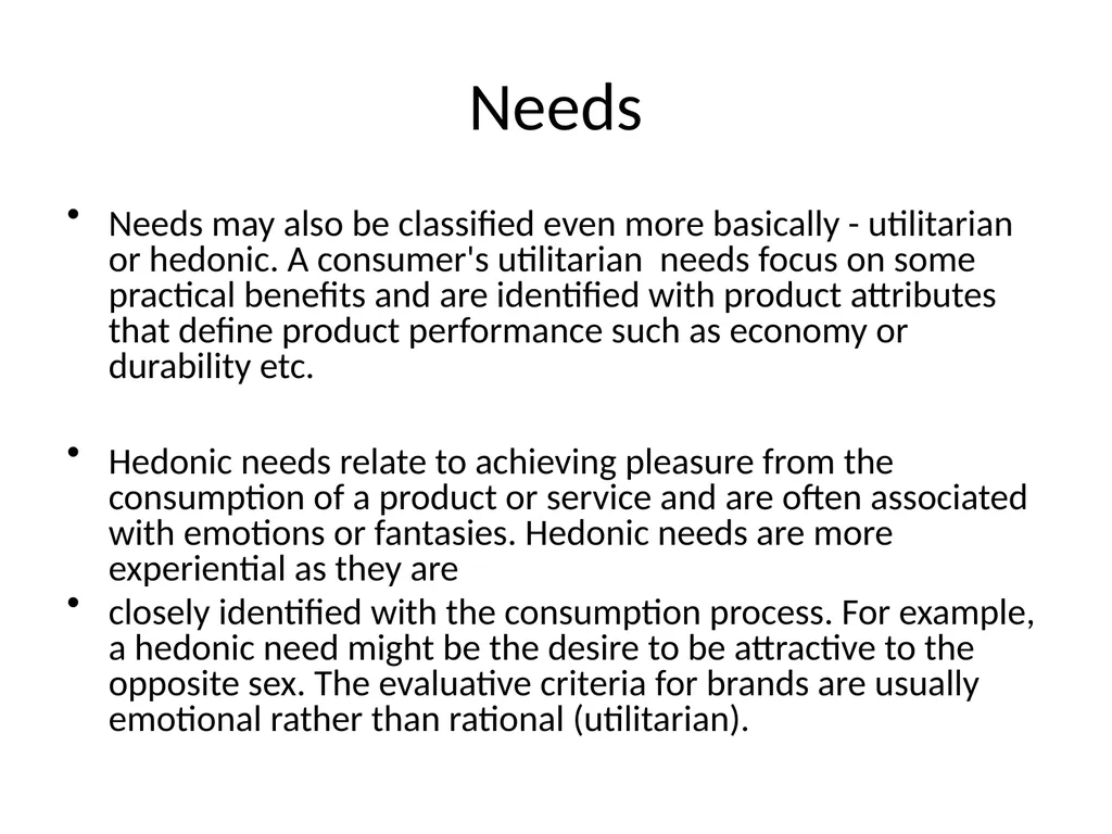 Unit III IMBA 6 Sem Consumer Motivation Scholars - slide 6 of 75