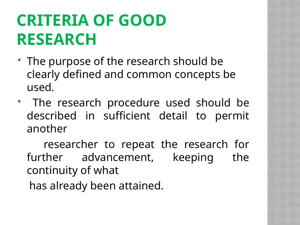 Research methodology by Dr.Y.Vijila Basic concepts - slide 14 of 63