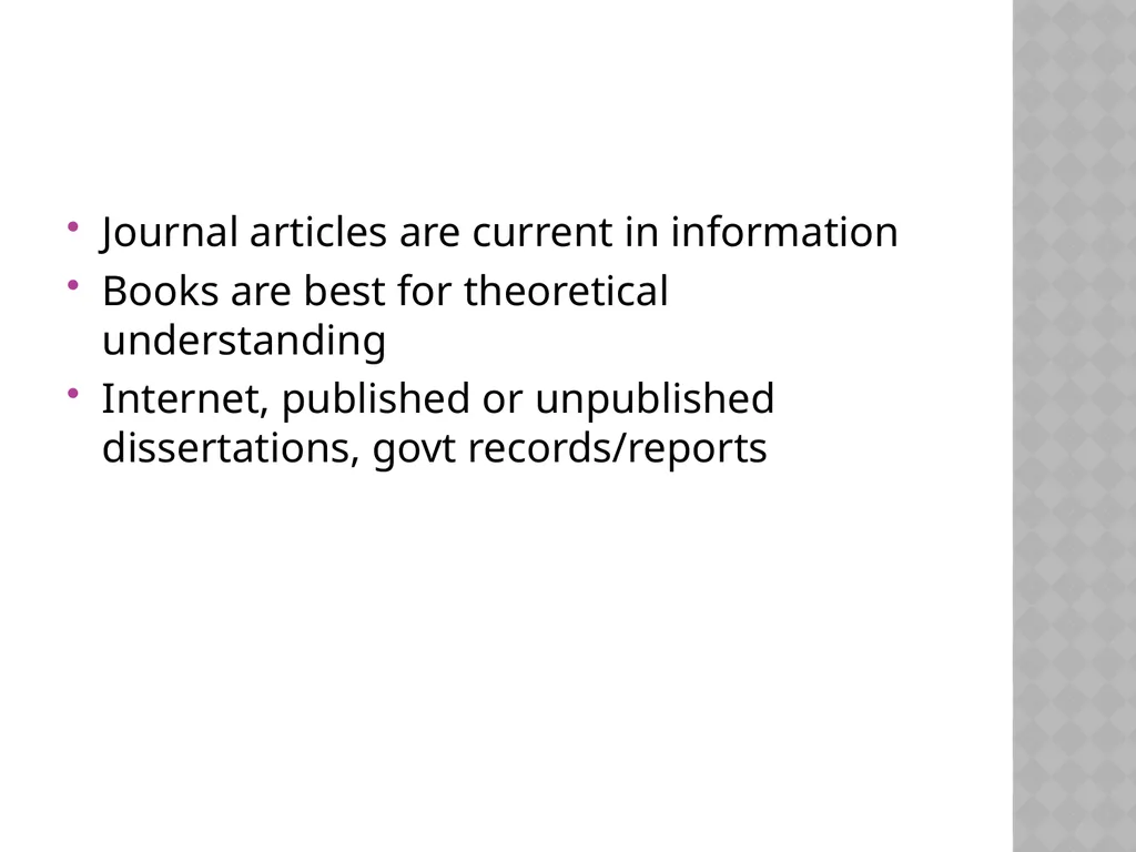 Research methodology by Dr.Y.Vijila Basic concepts - slide 33 of 63