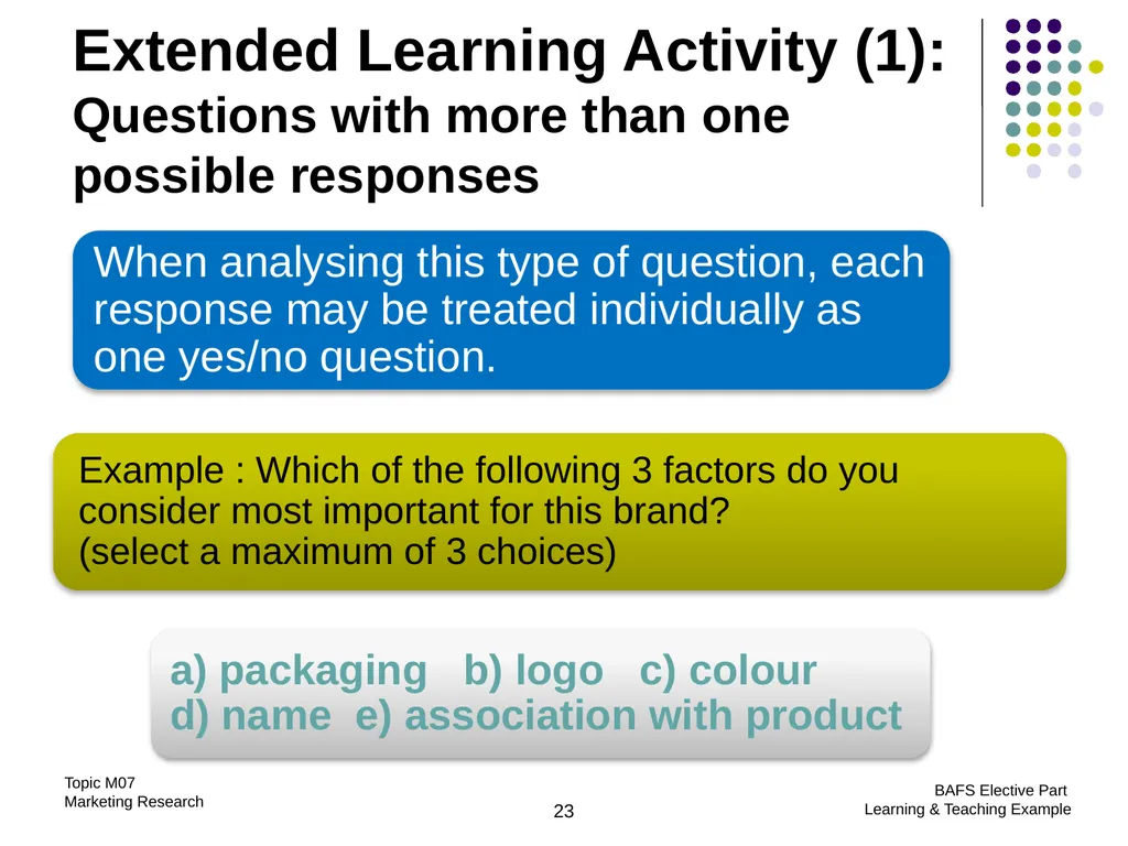Topic M07: Marketing Research Technology Education - slide 23 of 51
