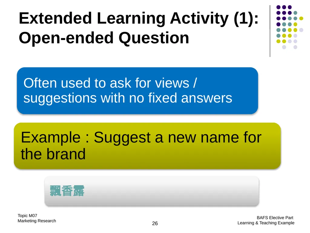 Topic M07: Marketing Research Technology Education - slide 26 of 51