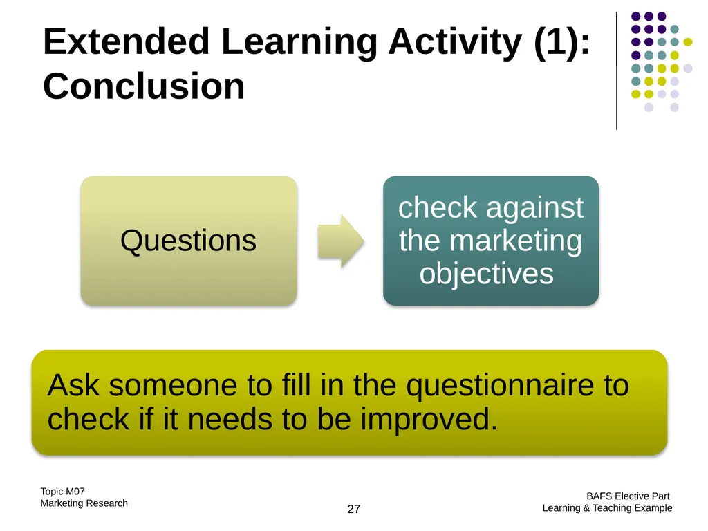 Topic M07: Marketing Research Technology Education - slide 27 of 51