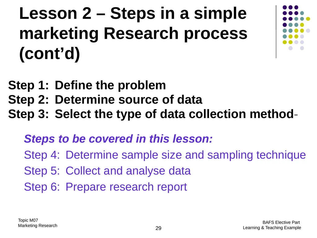 Topic M07: Marketing Research Technology Education - slide 29 of 51