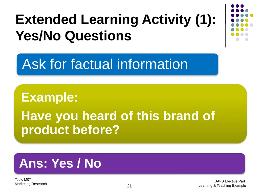 Topic M07: Marketing Research Technology Education - slide 21 of 51