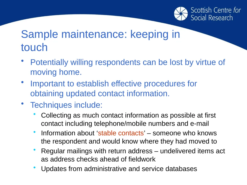Key issues for longitudinal research design: - slide 13 of 32