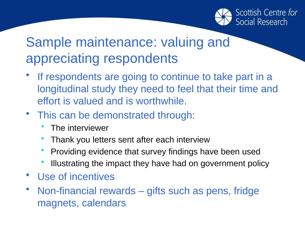 Key issues for longitudinal research design: - slide 19 of 32