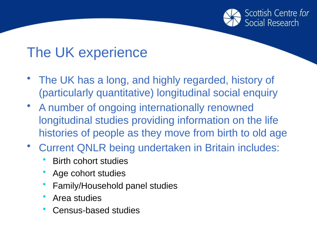 Key issues for longitudinal research design: - slide 3 of 32