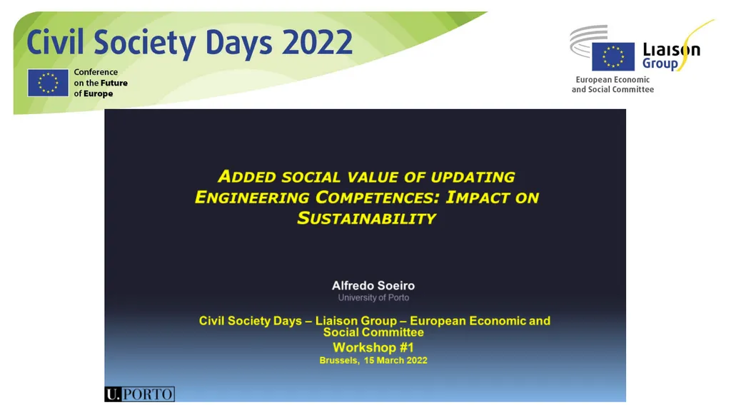 "Added social value of updating Engineering - slide 1 of 15