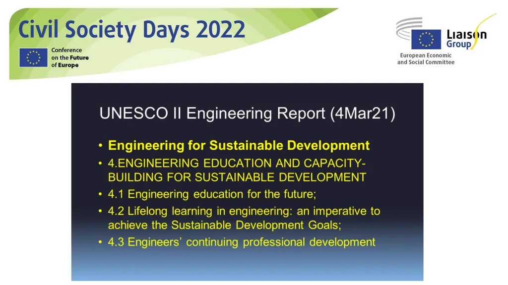 "Added social value of updating Engineering - slide 12 of 15