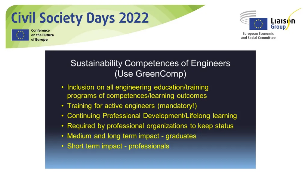 "Added social value of updating Engineering - slide 14 of 15