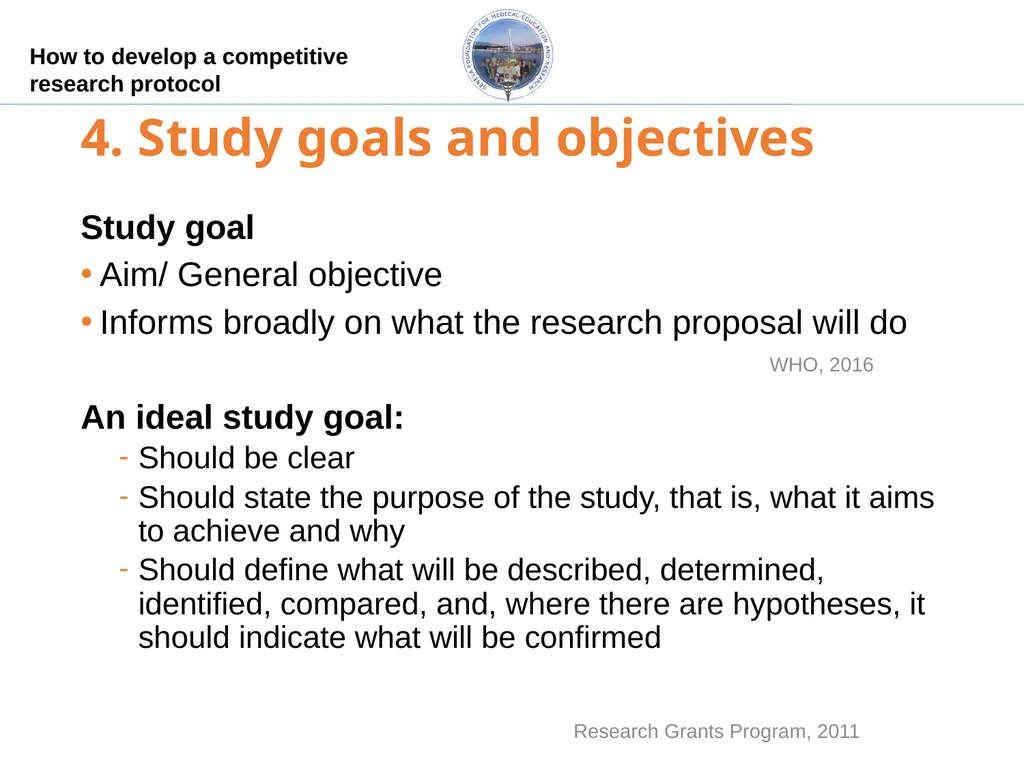 How to develop a competitive research protocol Dr. - slide 13 of 43