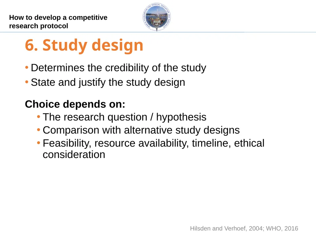 How to develop a competitive research protocol Dr. - slide 20 of 43