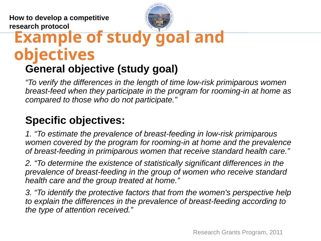 How to develop a competitive research protocol Dr. - slide 15 of 43