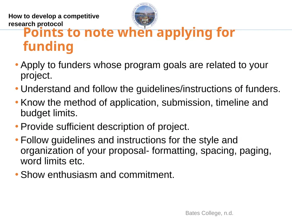 How to develop a competitive research protocol Dr. - slide 36 of 43