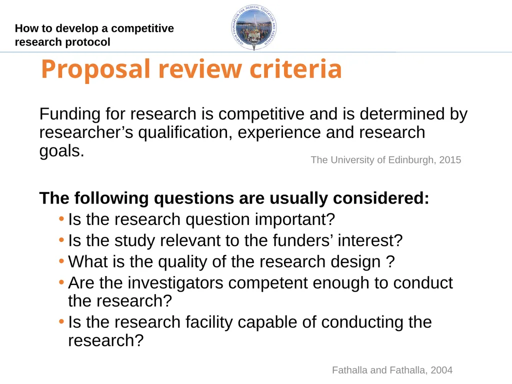 How to develop a competitive research protocol Dr. - slide 38 of 43