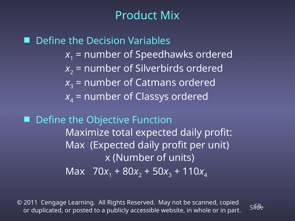 Chapter 4 Linear Programming Applications in - slide 60 of 70