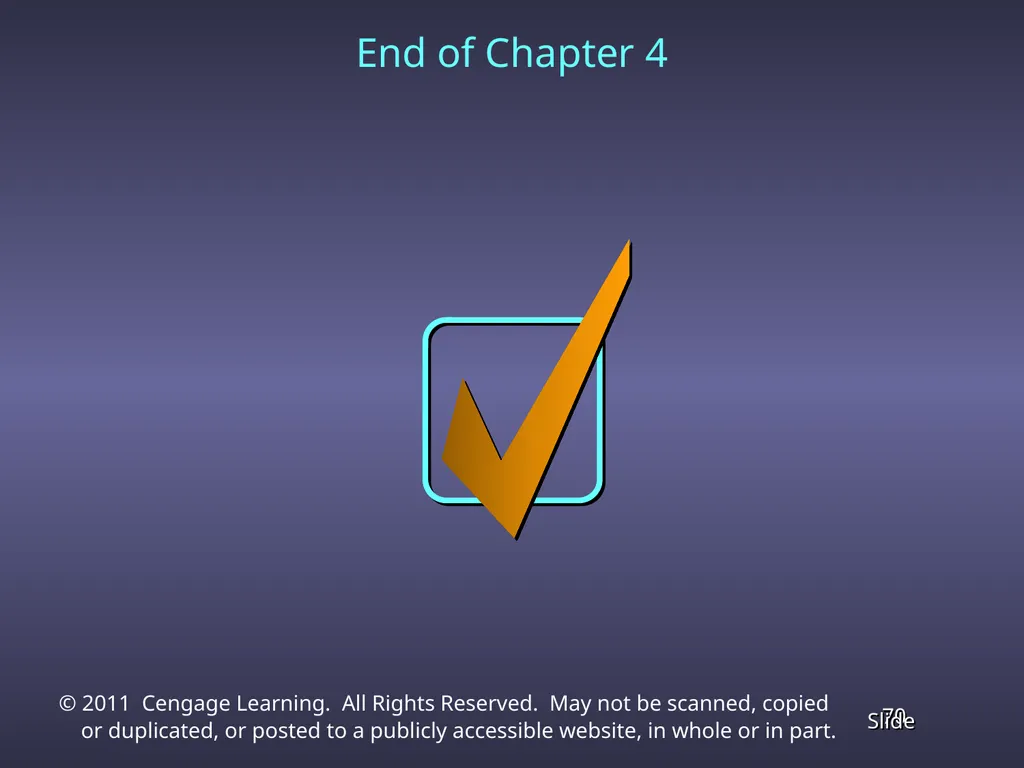 Chapter 4 Linear Programming Applications in - slide 70 of 70