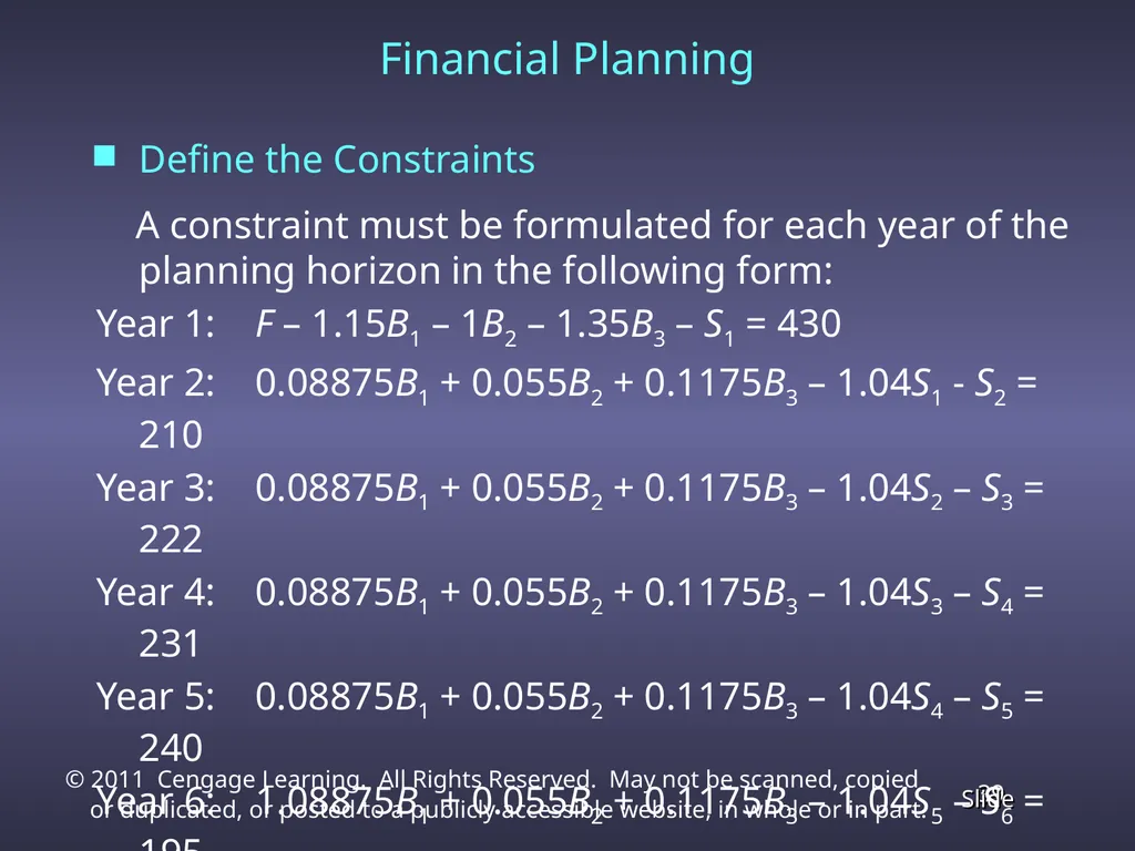 Chapter 4 Linear Programming Applications in - slide 39 of 70