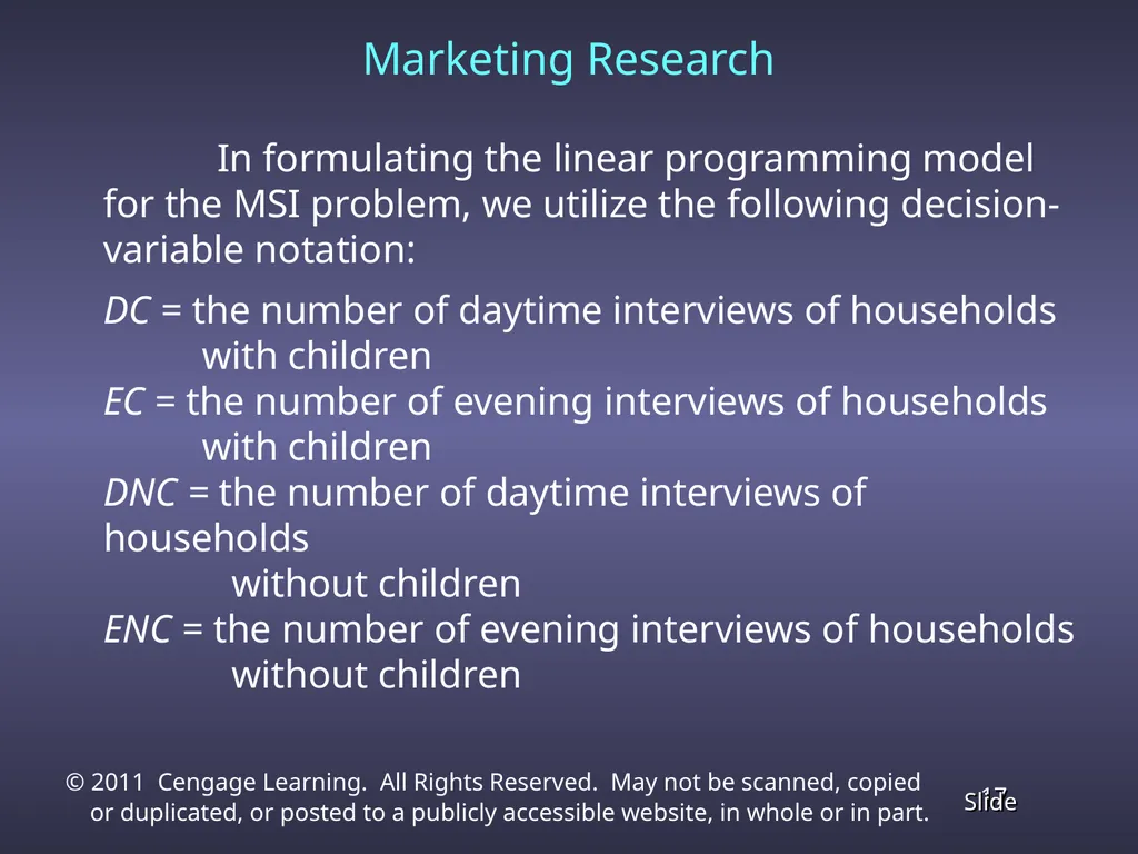 Chapter 4 Linear Programming Applications in - slide 17 of 70
