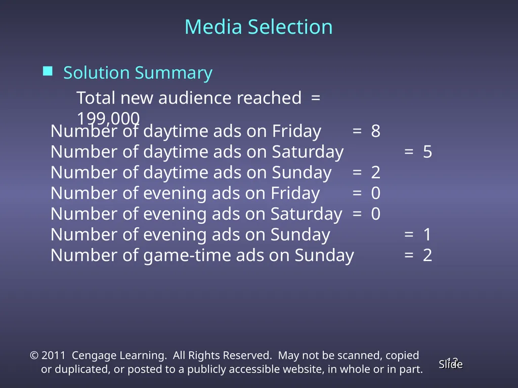 Chapter 4 Linear Programming Applications in - slide 12 of 70