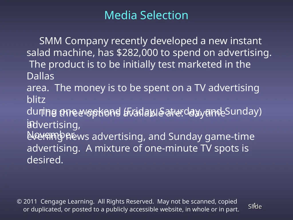 Chapter 4 Linear Programming Applications in - slide 4 of 70