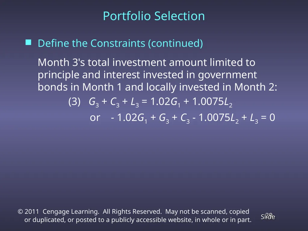 Chapter 4 Linear Programming Applications in - slide 29 of 70