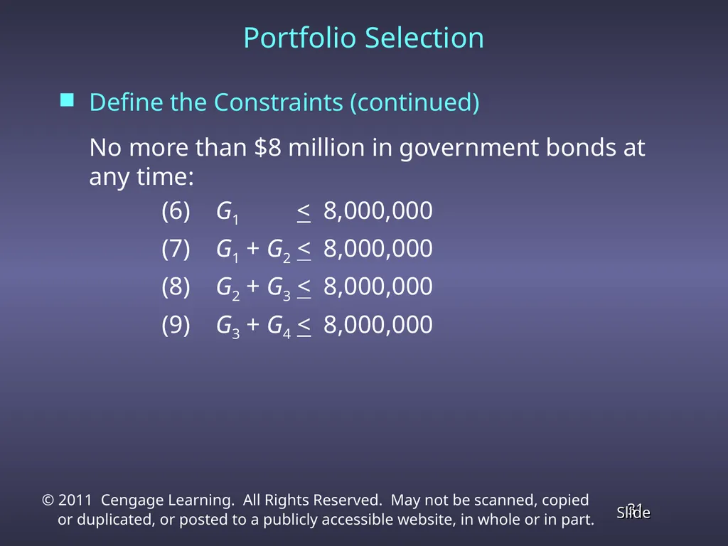 Chapter 4 Linear Programming Applications in - slide 31 of 70