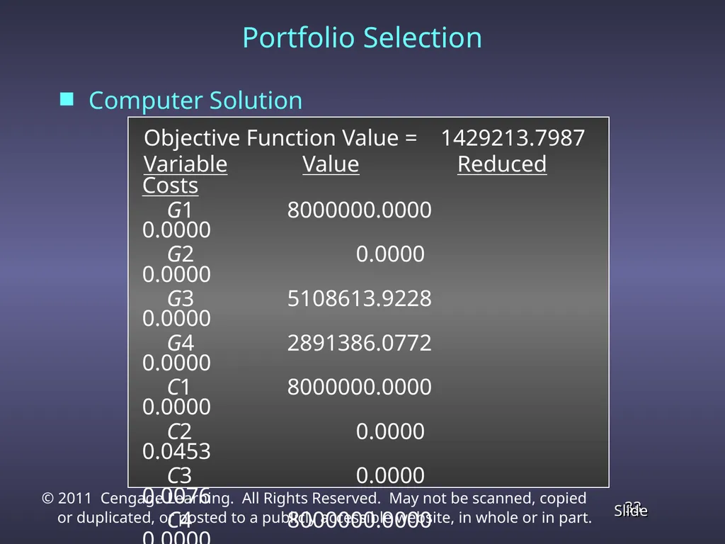 Chapter 4 Linear Programming Applications in - slide 33 of 70