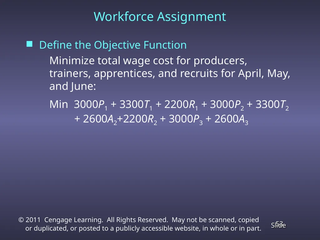 Chapter 4 Linear Programming Applications in - slide 53 of 70