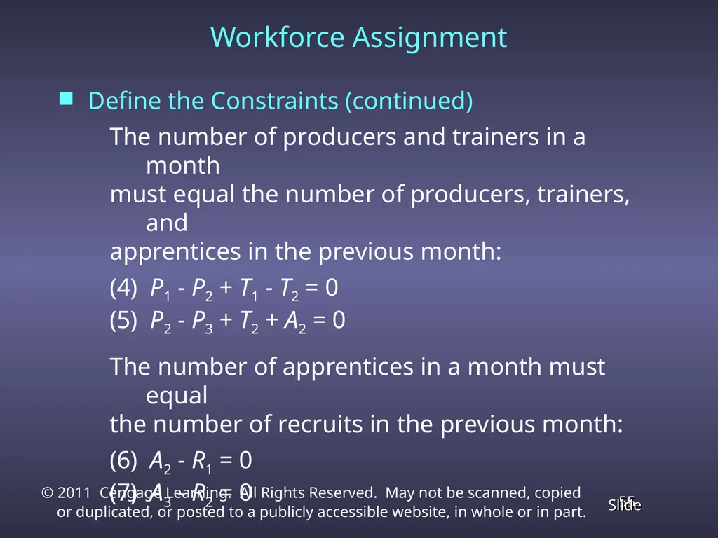 Chapter 4 Linear Programming Applications in - slide 55 of 70
