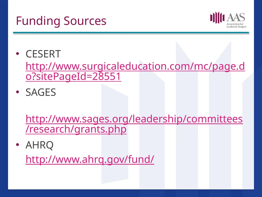Research in Surgical Education Hilary Sanfey MB. - slide 31 of 35
