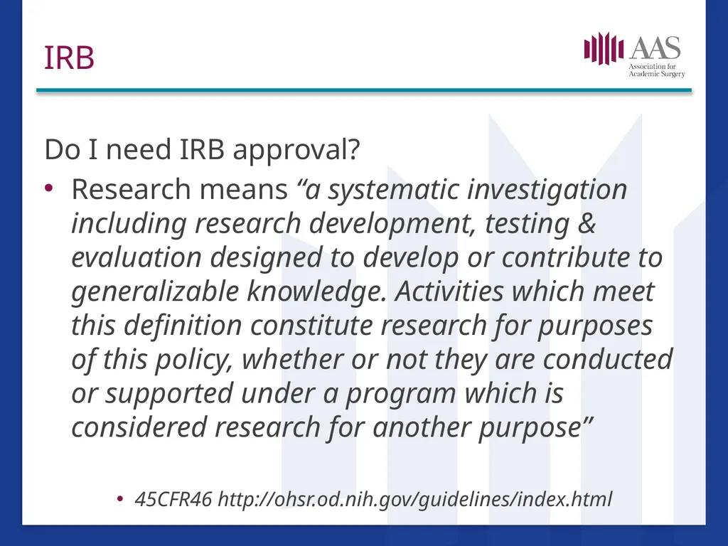 Research in Surgical Education Hilary Sanfey MB. - slide 17 of 35