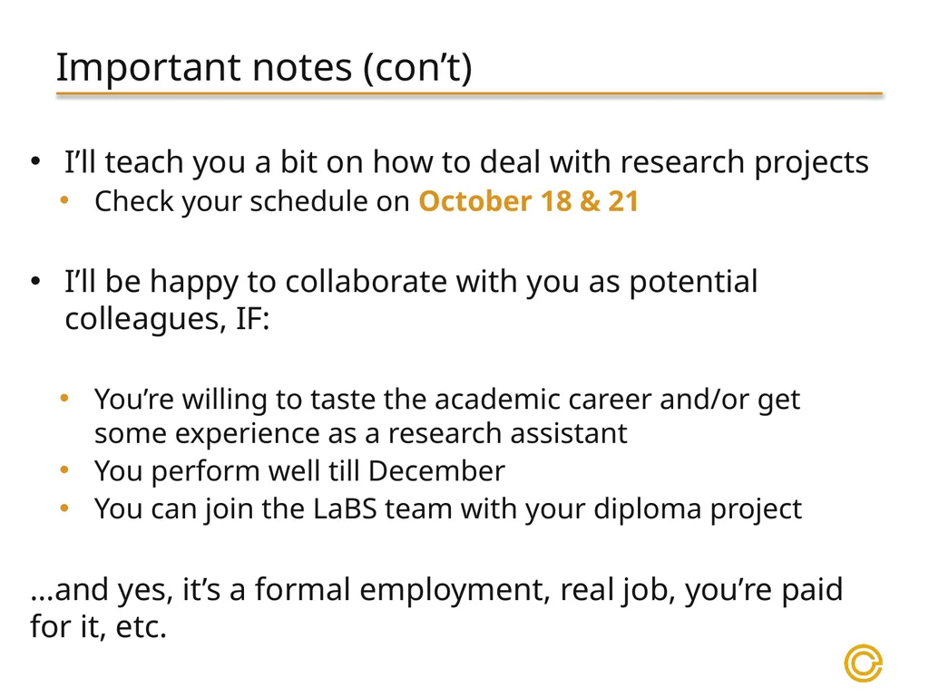 Topics, Research Agenda, Cooperation Principles - slide 15 of 16