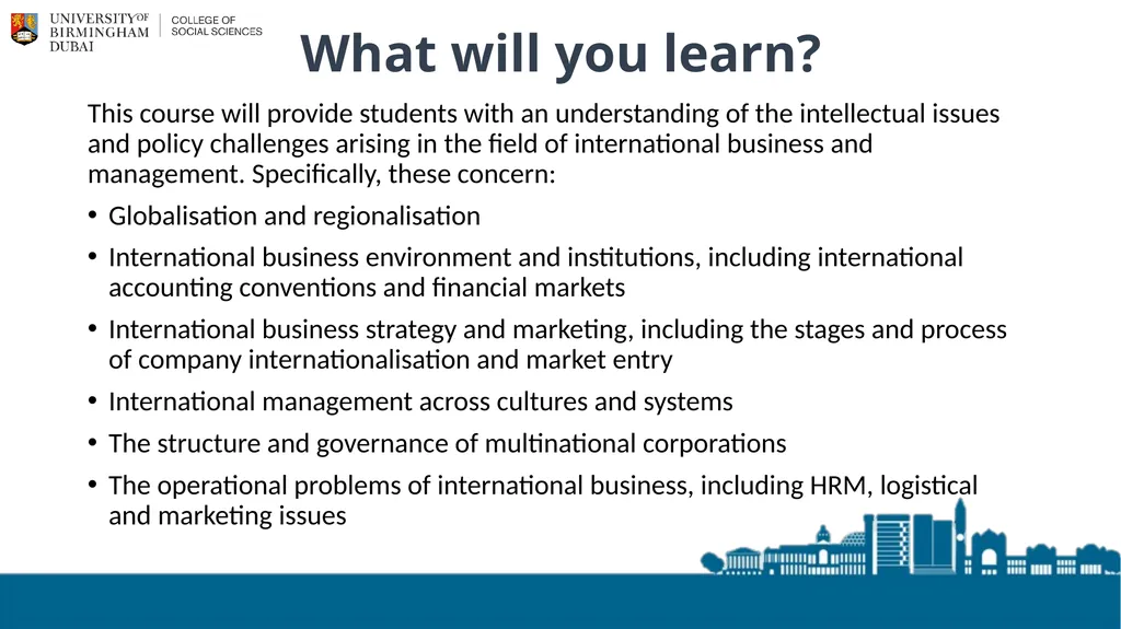 MSc International Business Programme Director Dr - slide 2 of 6