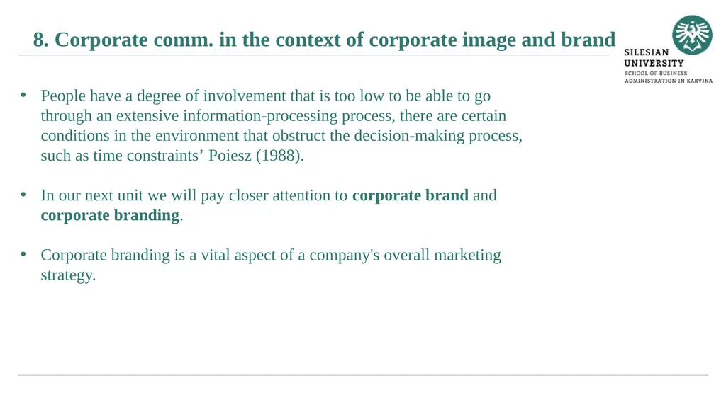 Janusz Karpeta Corporate communication Subject - slide 11 of 33