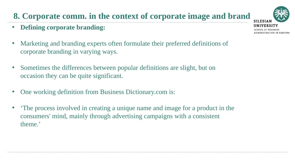 Janusz Karpeta Corporate communication Subject - slide 13 of 33