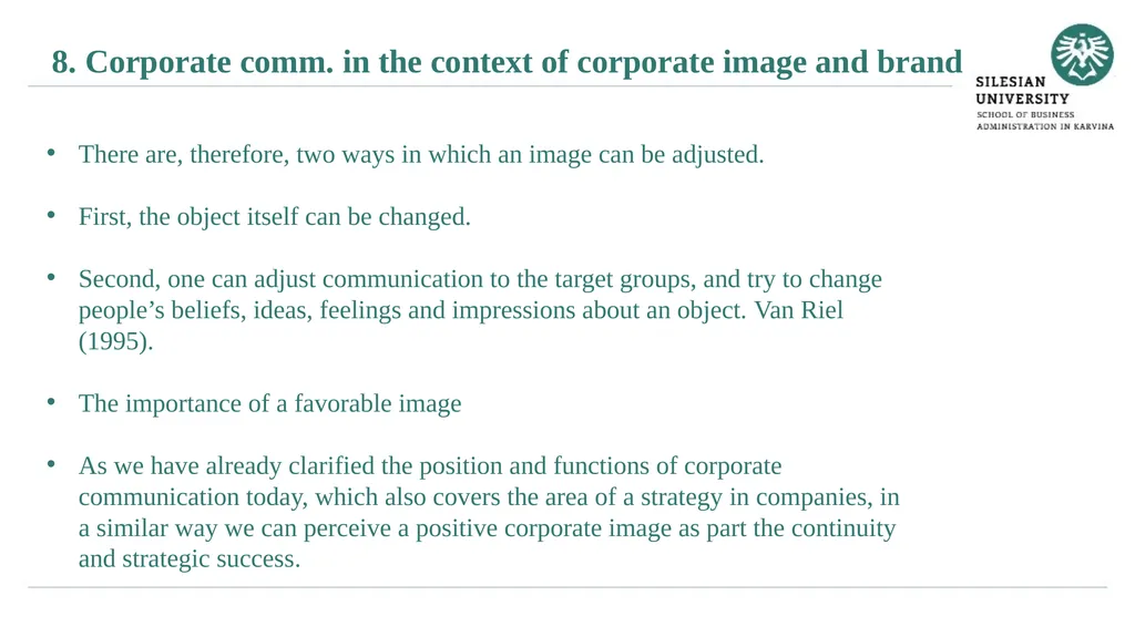 Janusz Karpeta Corporate communication Subject - slide 6 of 33
