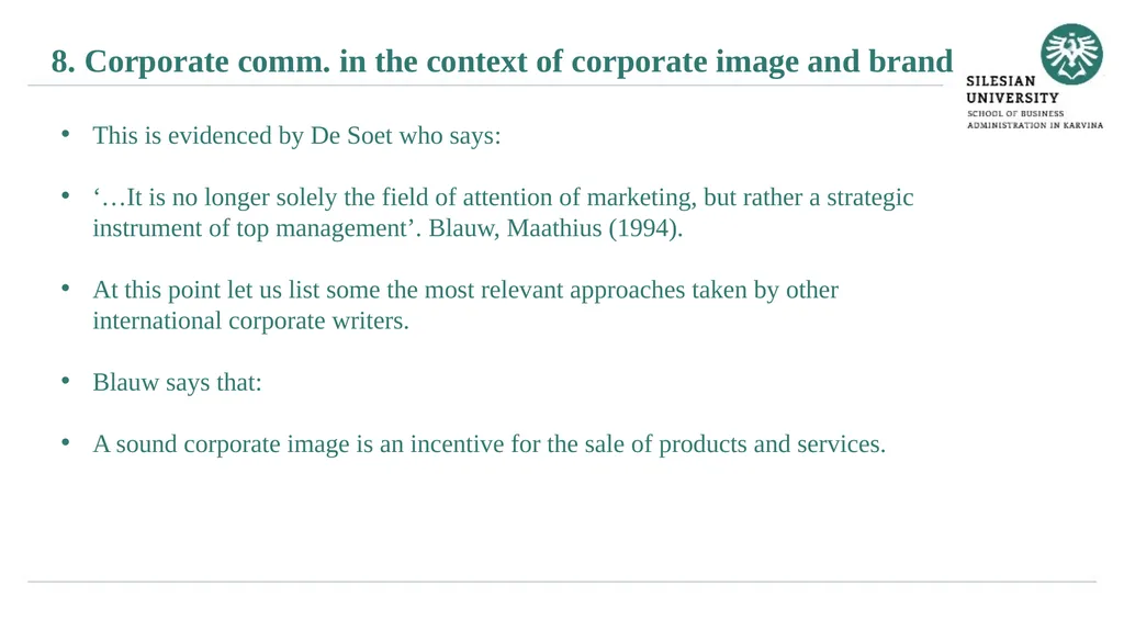 Janusz Karpeta Corporate communication Subject - slide 7 of 33