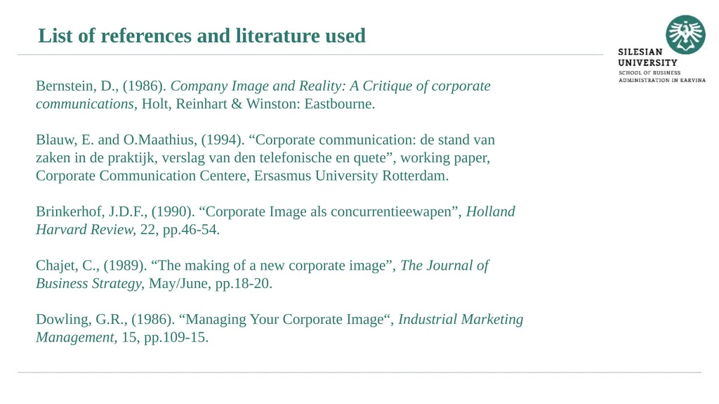Janusz Karpeta Corporate communication Subject - slide 32 of 33