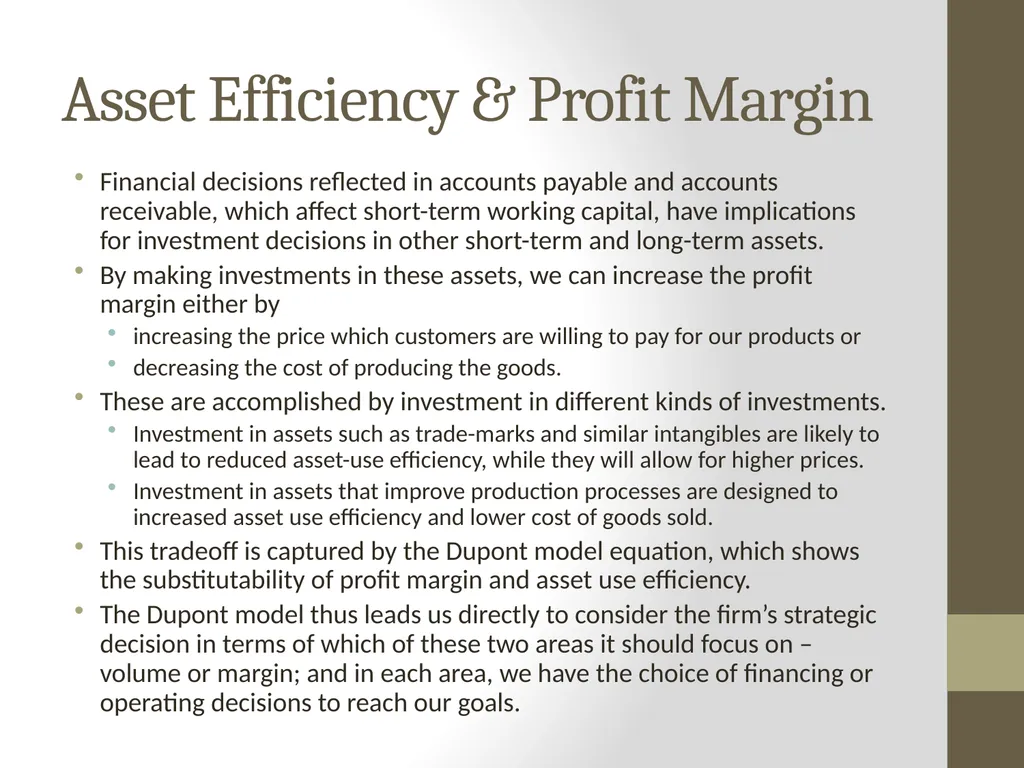 The Dupont Model: Introduction P.V. Viswanath - slide 40 of 44