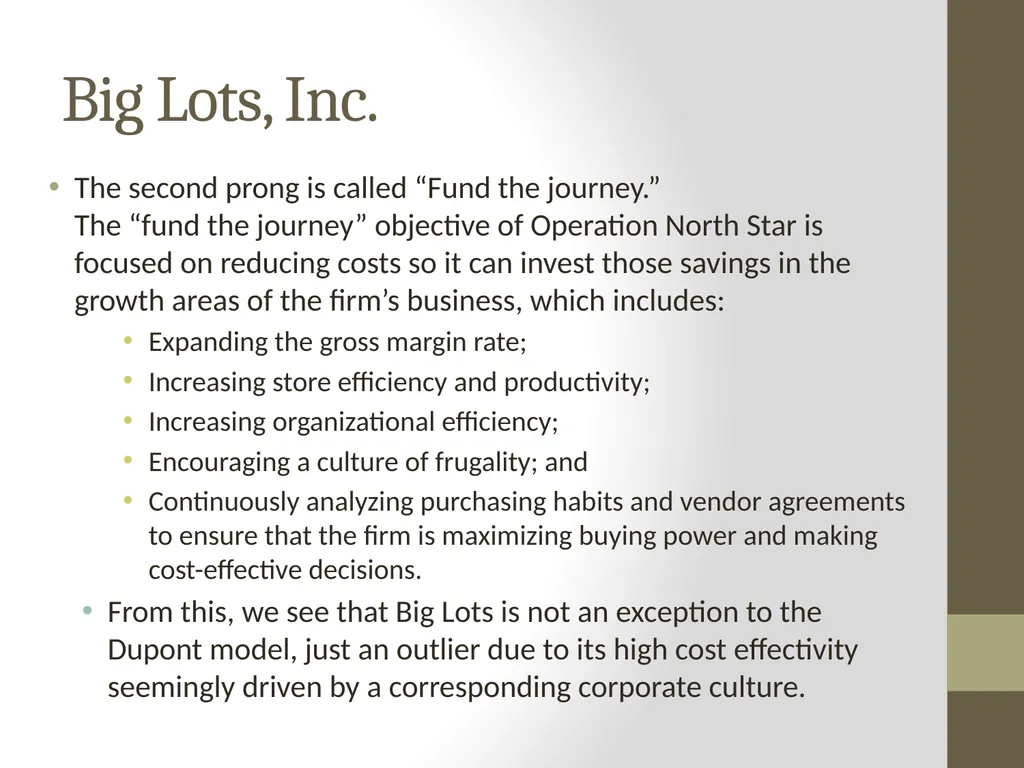 The Dupont Model: Introduction P.V. Viswanath - slide 22 of 44