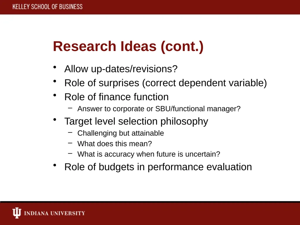 New Directions in Management Accounting Brussels, - slide 25 of 25