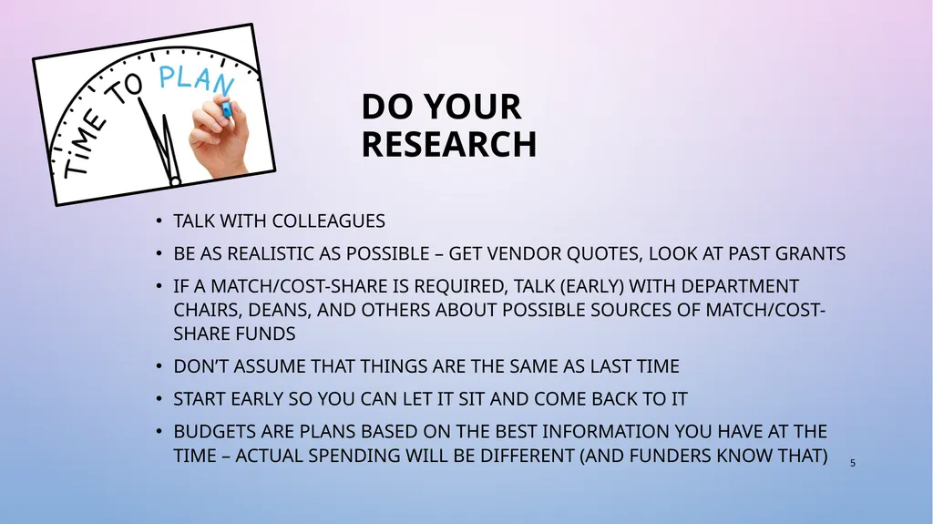 Demystifying Grant BudgetS Dorothy Warner - slide 5 of 13