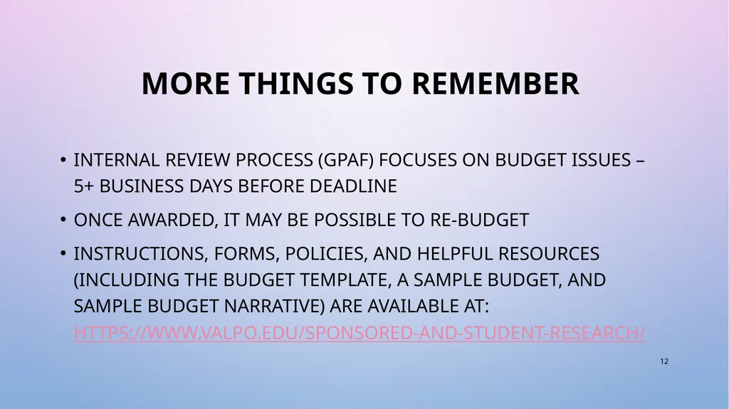 Demystifying Grant BudgetS Dorothy Warner - slide 12 of 13