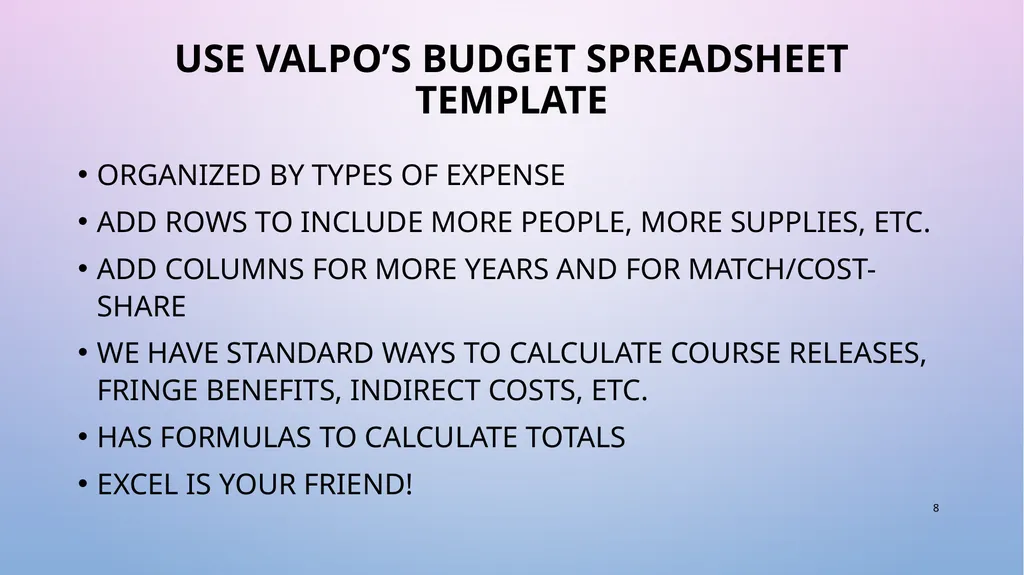Demystifying Grant BudgetS Dorothy Warner - slide 8 of 13
